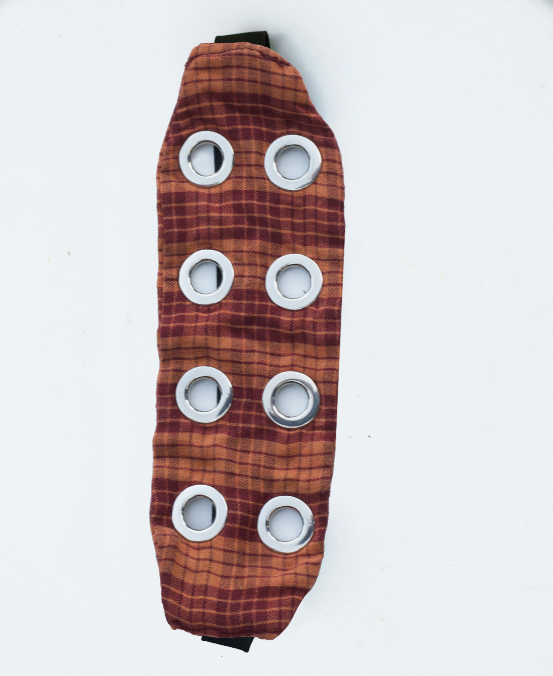 Plaid pattern orange/dark red