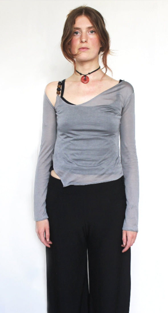 Transparent grey (100% viscose)