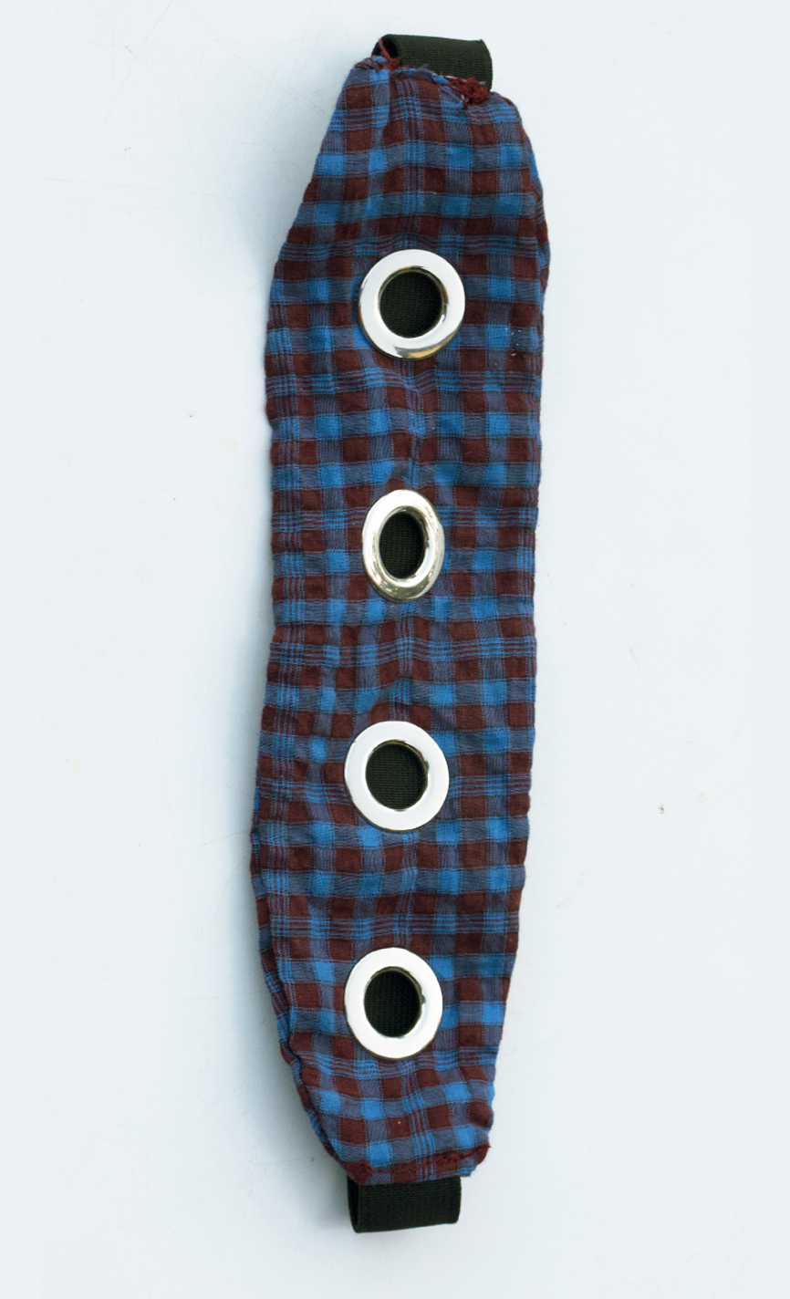 Plaid pattern blue/burgundy